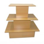 Exhibidor de Madera de 3 Niveles
