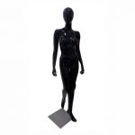 Maniquí Fibra de Vidrio en Negro Brillante