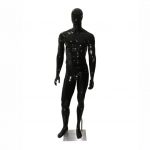 Maniquí Fibra de Vidrio en Negro Brillante